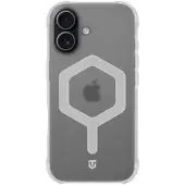 Tactical iPhone 17 MagForce Hexagon-deksel - MagSafe-kompatibel - hvit / Gjennomsiktig