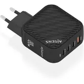 Aisens Asch-100w4p029-bk Usb-a-og Usb-c-vegglader