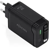 Aisens Asch-65w3p071-bk Usb-a-og Usb-c-vegglader