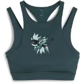 Puma GREEN TERRAINS GRAPHIC BRA - MID Women, Clothing, L