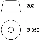LINEA LIGHT LED-taklampe Delfi_S, svart, Ø 35 cm, metall