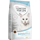Concept for Life 8 + 2 kg på kjøpet! 10 kg kattemat - Sensitive Cats