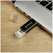 Intenso Twist Line - USB-flashstasjon - 128 GB - USB 3.2 Gen 1 / USB-C - antrasitt