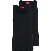 HUGO for man. 50469778 Pack 2 Logo Undershirts black (S), Homewear, Cotton