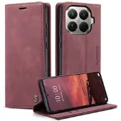CASEME Xiaomi 15T Pro 013 Series Lommebok-deksel - Rød