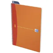 Oxford Power Oxford Office My Colours - Notisbok - spiralbundet - A4 (210 x 297 mm) - 90 ark / 180 sider - hvitt papir - rutet - assorterte fargepermer - polypropylen (PP)