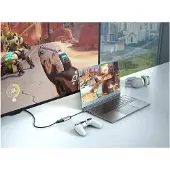 Hyper HyperDrive - Video adapter - USB-C hann til HDMI hunn - sølv - 4K 144Hz støtte, 8K 60Hz støtte