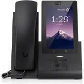 Ubiquiti UniFi Touch - Abonnement låst opp - VoIP-telefon - IEEE 802.11a/b/g/n/ac (Wi-Fi) - SIP, SDP, RTP, RTCP - multilinje - svart