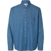 Selected Regcarlo Denim Skjorte Med Lange Ermer
