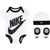 Nike Gaveeske - Body k/e/Lue/Sokker - Futura - Hvit - - 6-12 md - Kortermet body