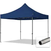 TOOLPORT 3x3 m stål, pop up partytelt, uden sidepaneler, blå