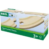 BRIO World Buede skinner - 4 Deler - Kort - Tre 33337 - - OneSize - Togskinner
