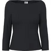 Pieces Pcphoebe Boatneck Topp Med 3/4 Ermer