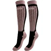 Helios Merino One 60, Skistrømper, 2 par, Pink