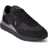 Ralph Lauren for man. 809965080002 Train 89 nubuck and oxford shoes black (39.5), Leather, Flat, Laces, Casual