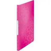 Leitz WOW - Displaybok - 20 rom - for A4 (210 x 297 mm) - kapasitet: 40 ark - metallisk rosa