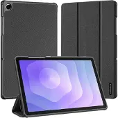 DUX Samsung Galaxy Tab A11+ Domo Tri-Fold Smart Folio-etui - Svart
