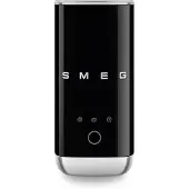 Smeg 50''s Style MFF02BLEU Sort, Automatisk melkeskummer/varmer, Svart, Keramisk, 120 ml, 180 ml, Plast