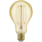 Eglo - LED-filamentlyspære - form: A75 - E27 - 4.5 W (ekvivalent 35 W) - klasse F - varmt hvitt lys - 2200 K