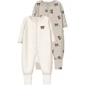 Name it Pumice Bear Pyjamas Med Lange Ermer 2 Enheter