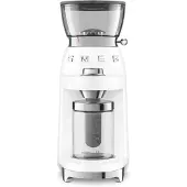 Smeg Kaffekvern CGF03WHEU, 15 kverner, 240 g bønnekapasitet, 150 W, hvit