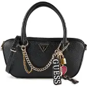 GUESS for woman. HWBG9899050 Davina Charms black bag (OSFA), Casual, Polyurethane