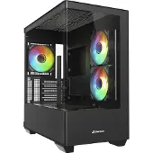 Sharkoon Elite Shark CM100 Tårn M-ATX Ingen strømforsyning Sort