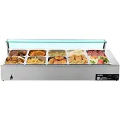 Vevor Commercial Electric Food Warmer Benkeplate Buffet 10*8Qt med glassskjold