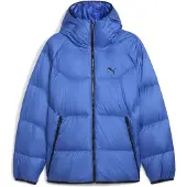 Puma Hooded Down Puffer Jacket Men, Clothing, Mountain Blue, XXL