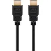 Goobay - High Speed - HDMI-kabel med Ethernet - HDMI hann til HDMI hann - 1 m - svart - rund, 8K-støtte