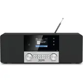 Technisat DigitRadio 3 VOICE - Lydsystem - 2 x 10 watt - svart, sølv