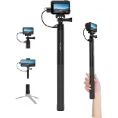Telesin Selfiestang med powerbank for sportkameraer/mobil S1-CSS-05