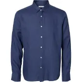 Selected Regkylian Linen Classic Skjorte Med Lange Ermer