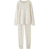 Name it Pysjamas 2 Deler - NkfNightset - Peyote Melange - - 3-4 år (98-104) - 2-delt nattøy