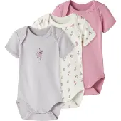Name it Bodyer k/e - 3-pack - Noos - NbfBody - Jet Stream/med Li - - 74 - Kortermet body