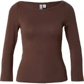 Pieces Pcphoebe Boatneck Topp Med 3/4 Ermer