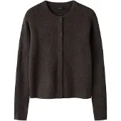 LMTD Cardigan - Strikk - Short - Noos - NlfKleave - Chocolate Br - - 15-16 år (170-176) - Cardigan