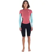 Hurley Air 2 Mm Langermet Shorty-våtdrakt Med Glidelås Bak For Dame