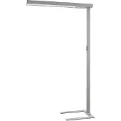 Arcchio LED-gulvlampe til kontor Susi, sølv, sensor, berøringsdimmer