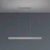 BOPP LED-hengelampe Nano 2.0, lengde 100 cm, aluminiumsfarget