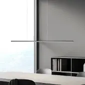 BOPP LED-hengelampe Baseline 2.0, svart, lengde 119 cm