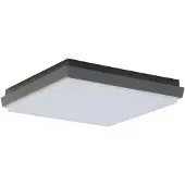 LUCANDE LED utendørs taklampe Amra, 30 cm, kantet, antrasitt