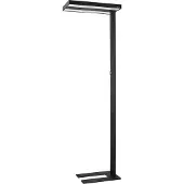 Arcchio LED-gulvlampe Logan Pro, svart, sensor, dimbar