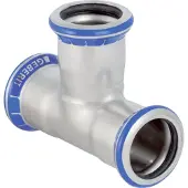 Geberit Tee rustfri 76,1 mm mapress