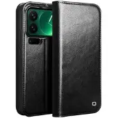 Qialino Xiaomi 17 Pro Max Classic Lommebok-deksel I Lær - Svart