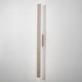 Euluna LED-vegglampe Isla, sand, aluminium, høyde 100 cm, IP54
