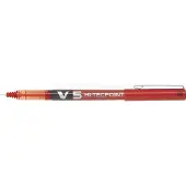 Pilot Hi-Tecpoint V5 - Rollerball-pen - rød - 0.5 mm - ekstrafin - (12 stk.)