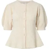 Pieces Pcsilly Puff Strikket Cardigan