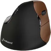 Evoluent VM4SW, ergonomisk vertikal liten USB-mus, høyrehendt, trådløs