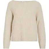 Vila Viveriety Båthals Strikket Pullover